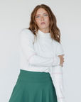 Micky Quarter Zip - White
