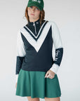 Micky Quarter Zip - Black/White