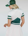 Betty Polo- Chevron Pink