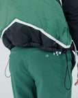 Jackie Moon Vest - Chevron Green