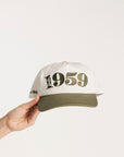 1959 Hat - Putting Green/White