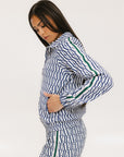 Lyla Jacket - Indigo/White Fa Pattern