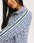 Lyla Jacket - Indigo/White Fa Pattern