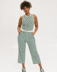 Bronson Pant - Green/White Checkered
