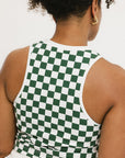 Lillee Tank - Green Checkered
