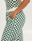 Bronson Pant - Green/White Checkered