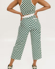 Bronson Pant - Green/White Checkered