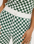 Bronson Pant - Green/White Checkered