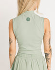 Riptide Mock Neck - Sea