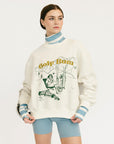 Ski Run Sweatshirt - Sugar/Green