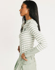 Marlin Long Sleeve - Sea Stripes