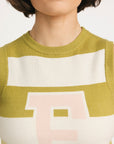 Sailor Sweater Vest - Avo/Sugar Stripes