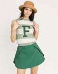 Sailor Sweater Vest - Sea/Sugar Stripes