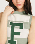 Sailor Sweater Vest - Sea/Sugar Stripes