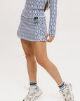 George Skirt - Indigo/White Fa Pattern