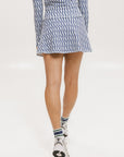 George Skirt - Indigo/White Fa Pattern