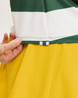 Moore Polo - Green/White Stripes