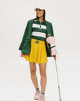 Moore Polo - Green/White Stripes