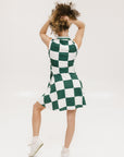 Jordan Dress - Green/White Checkered