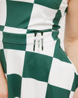 Jordan Dress - Green/White Checkered