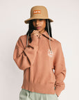 Nautical Quarter Zip - Saddle