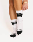 Retro Knee High Sock - Black