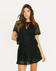 Meadow Mesh Polo - Coal Black