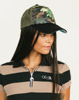 Cr X Fa Baseball Hat - Black Floral