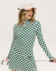 Bea Base Mock - Green/White Checkered