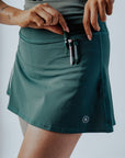 George Skirt - Green/ White Stripes