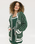 Dot Cardigan - Green