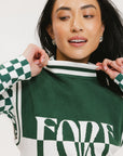 Fore Sleeveless Sweater - Green/White
