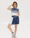 Fore Sleeveless Sweater - Indigo/White