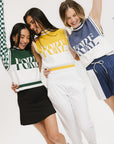 Fore Sleeveless Sweater - Mustard/White