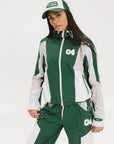Caitlin Warm-Up Jacket - Green/Pink