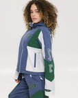 Caitlin Warm-Up Jacket - Indigo/Green