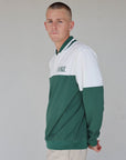 Hamilton Quarter Zip - Green/White