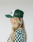 Golfing Optional Hat - White/Green