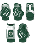 BAG CADDIE - GREEN/WHITE CHECKERED