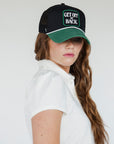 Get Off My Back Hat - White/Black
