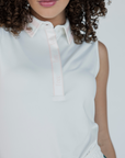 Moore Polo - White/Pink