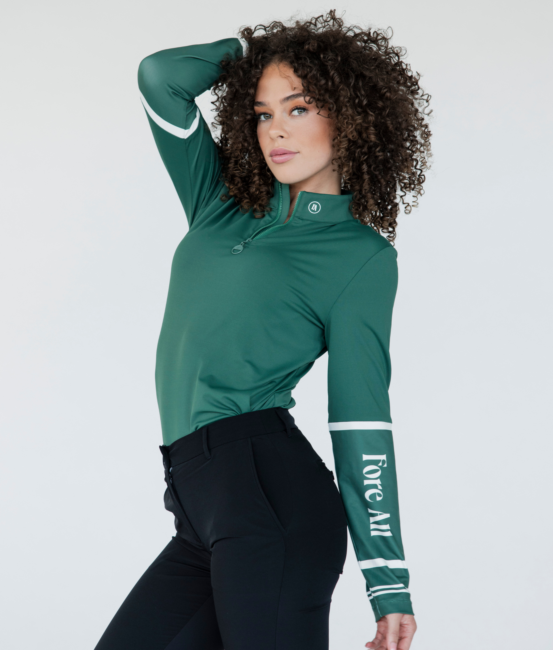Micky Quarter Zip - Green