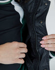 Jackie Moon Vest - Chevron Green