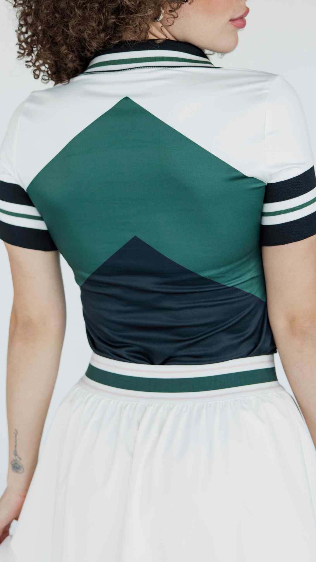Betty Polo - Chevron Green