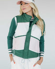 Jackie Moon Vest - Chevron Pink