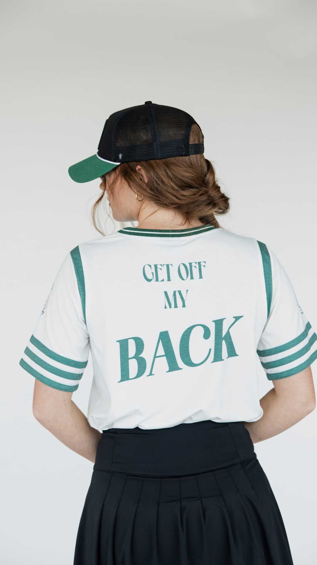 Get Off My Back Tee - White