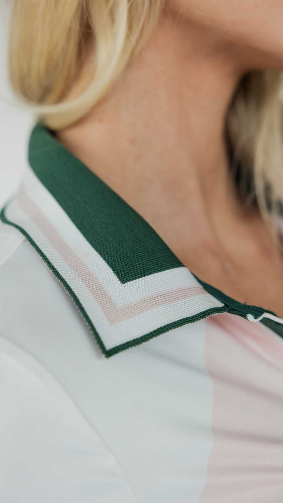 Betty Polo-  Chevron Pink