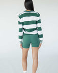 Iris Sweater - Green Stripes