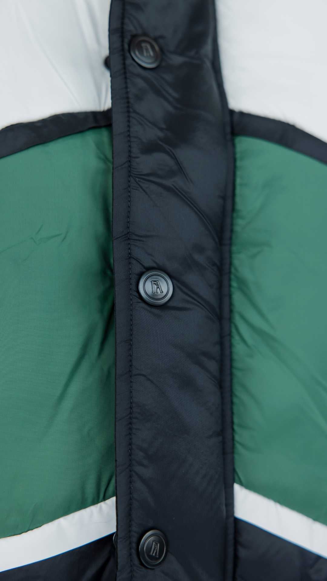 Jackie Moon Vest - Chevron Green