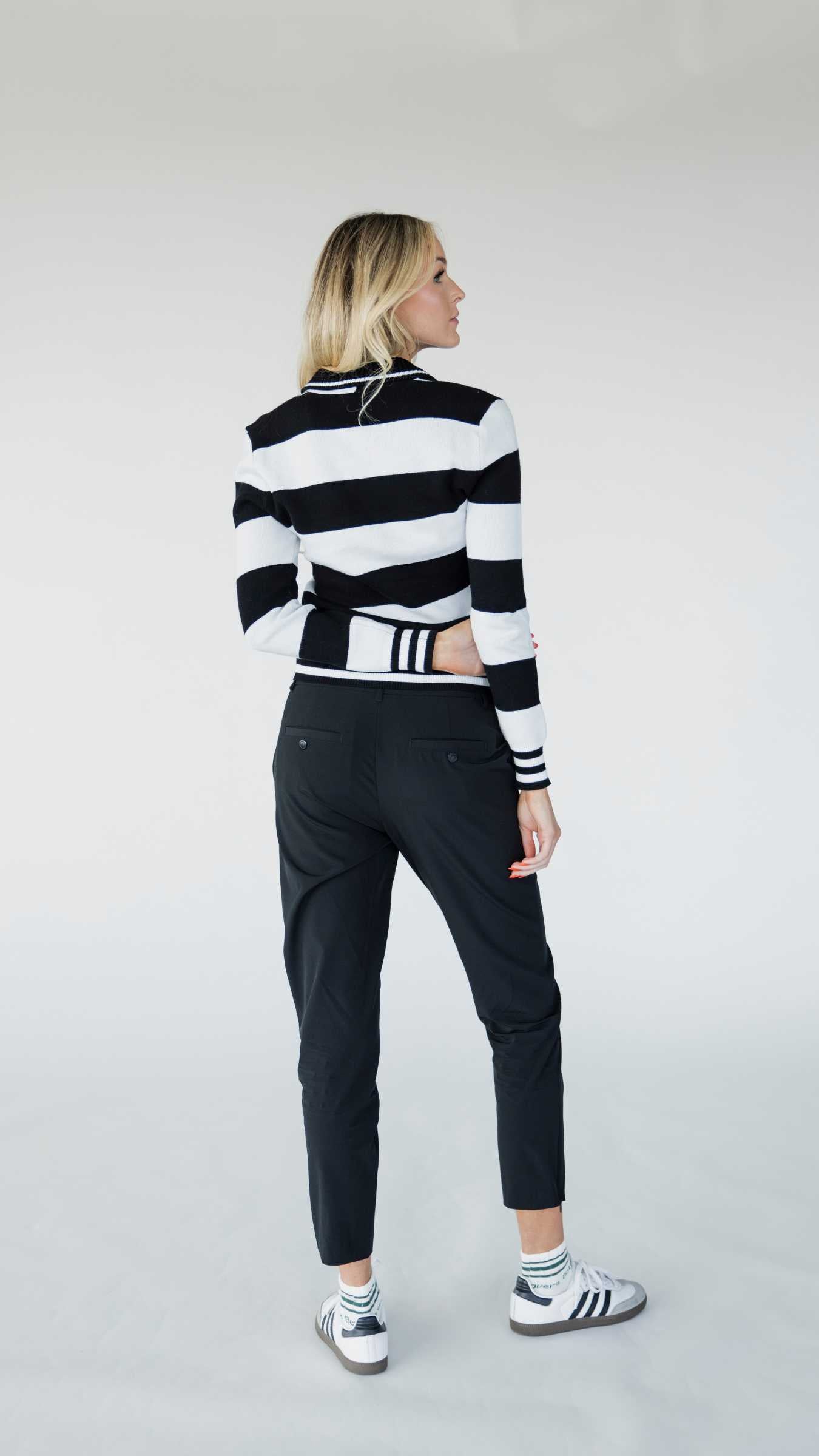 Iris Sweater - Black Stripes